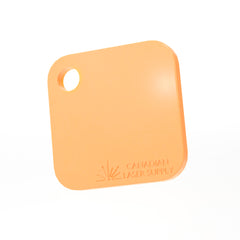 Orange Pastel Opaque Acrylic Sheet - 0.125" (3mm) Thick