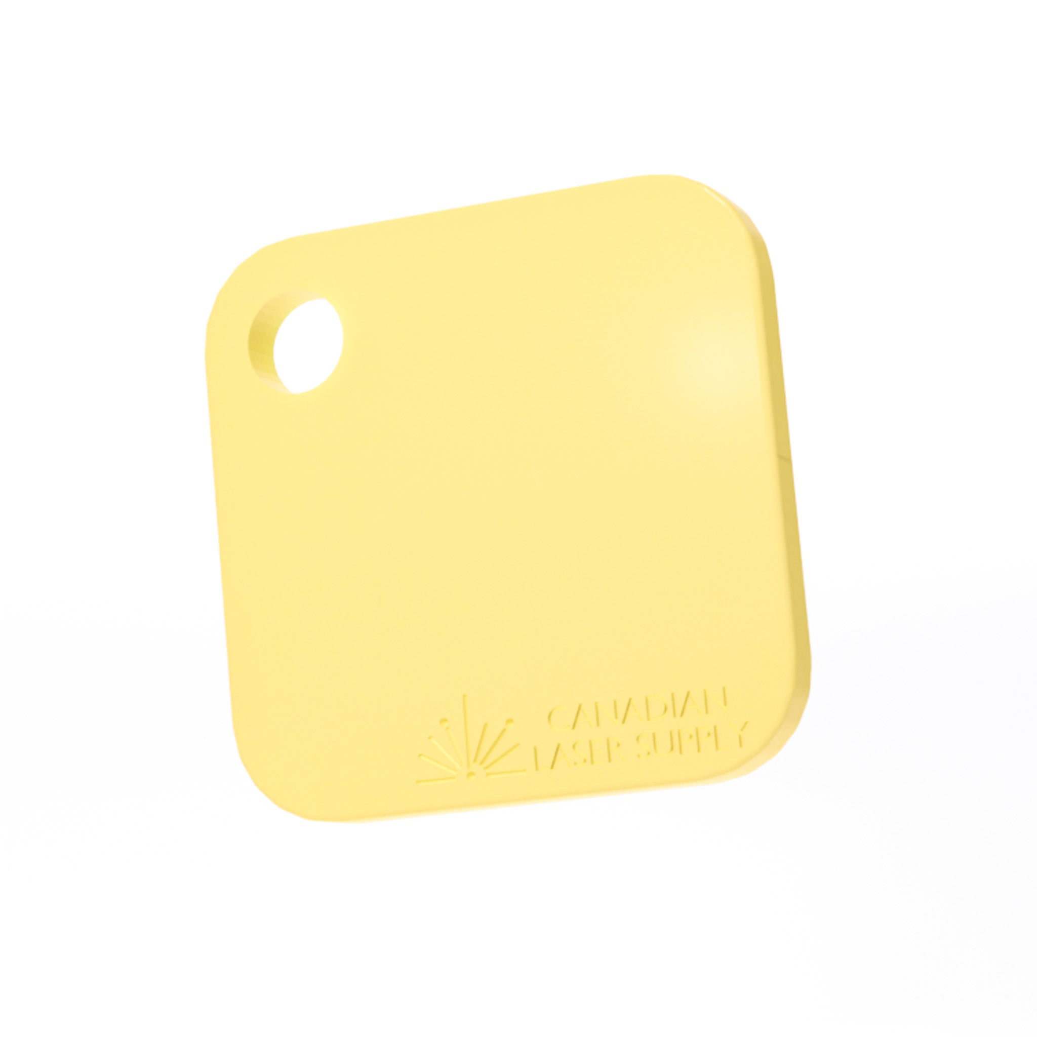 Yellow Pastel Opaque Acrylic Sheet - 0.125" (3mm) Thick