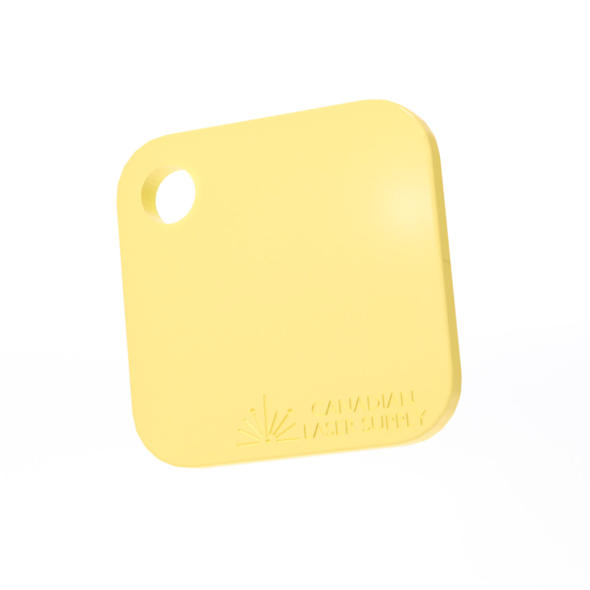 Yellow Pastel Opaque Acrylic Sheet - 0.125" (3mm) Thick