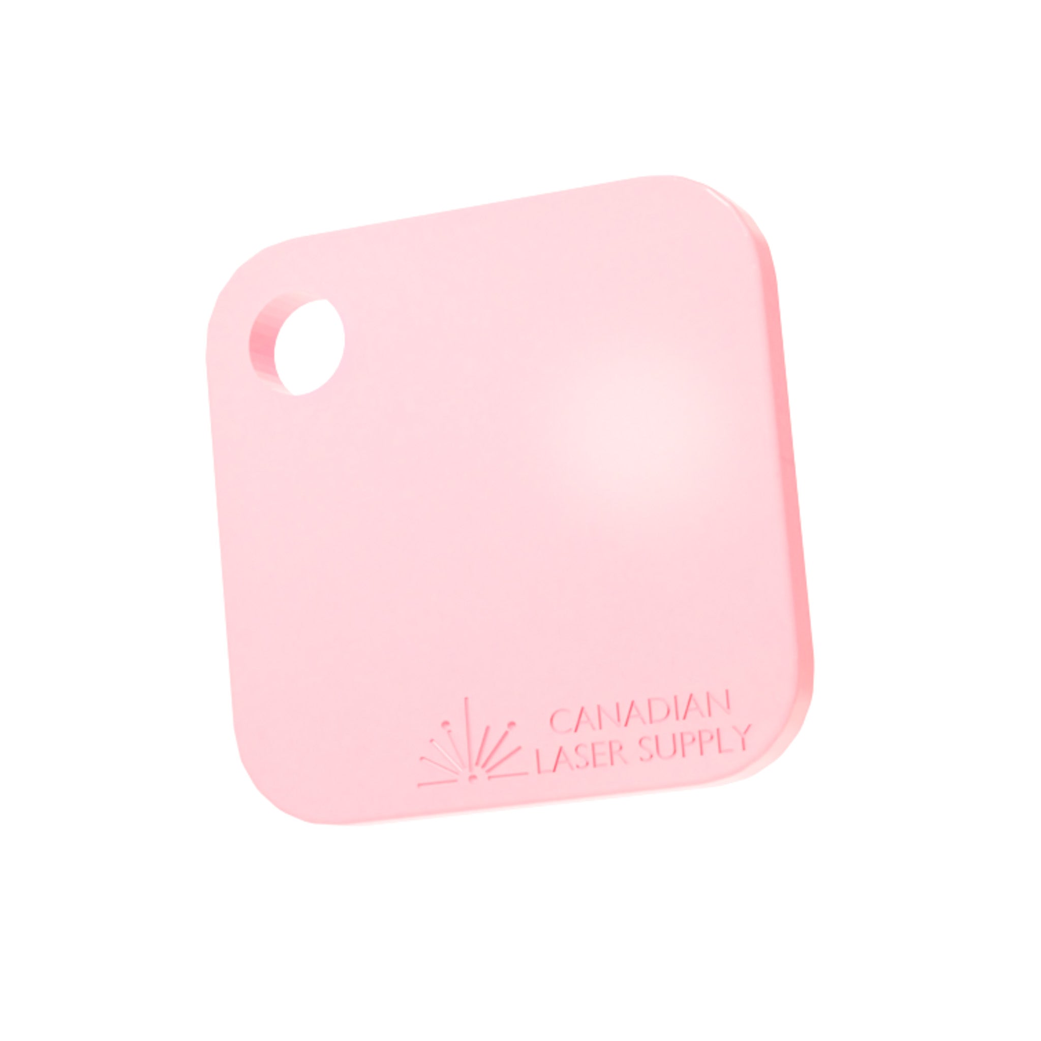 Light Pink Pastel Opaque Acrylic Sheet - 0.125" (3mm) Thick