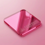 Pink Mirror Acrylic Sheet - Multiple Sizes Available - 3mm Thick