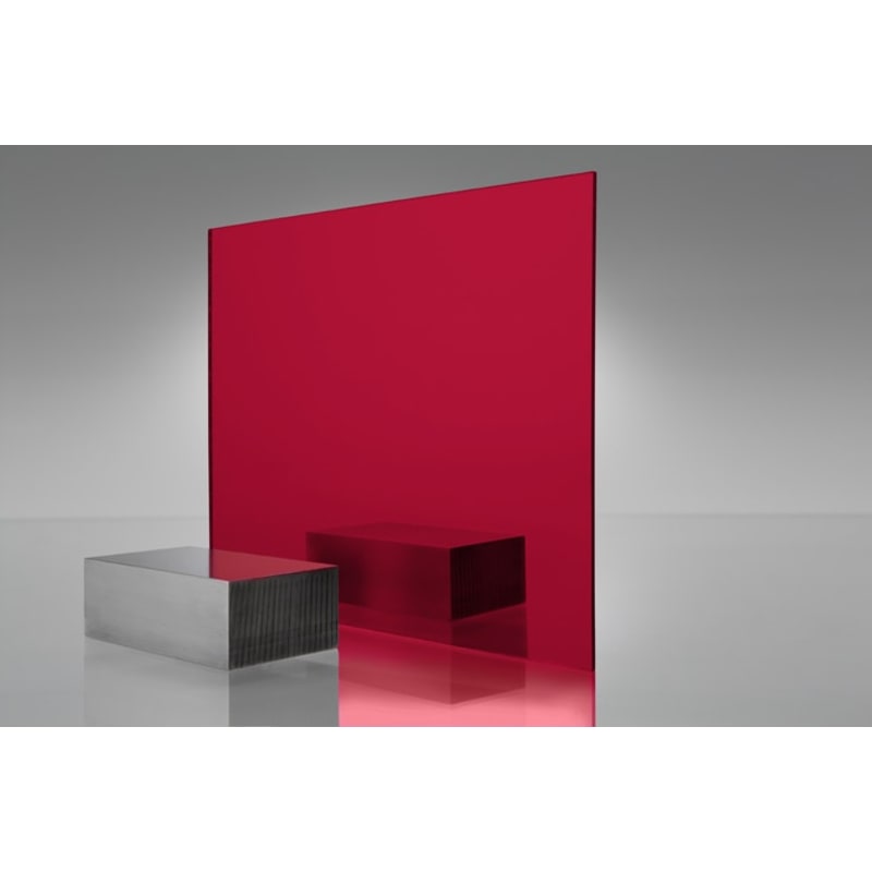 Mirrored Acrylic Sheet - Opaque Colors - Multiple Colors Available - 0.125" (3mm) Thick