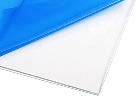 10 Pack - Clear Acrylic Sheet - 0.125" (3mm) Thick