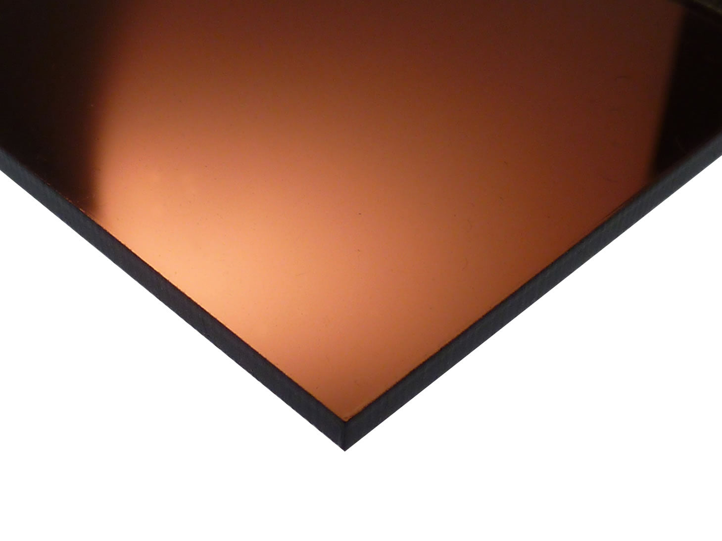 Mirrored Acrylic Sheet - Opaque Colors - Multiple Colors Available - 0.125" (3mm) Thick
