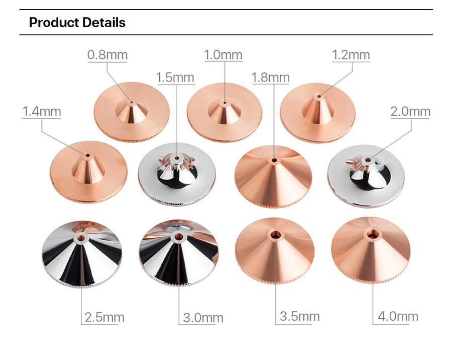 Laser Nozzle - 28mm - For CO2 and Fiber Laser Cutters